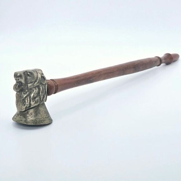 Antique Brass Tiger Candle Snuffer Pre-Owned - Picture 1 of 6
